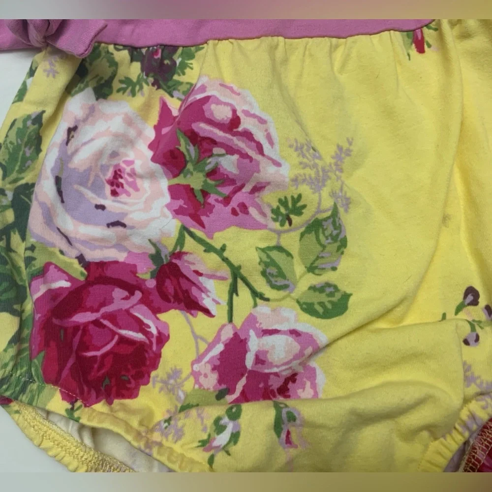Matilda Jane Yellow and Pink Floral One Piece Bodysuit